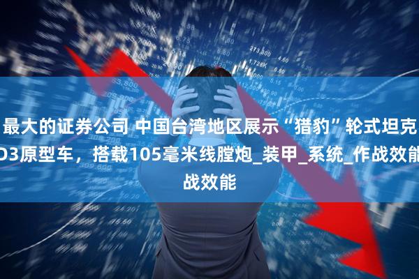 最大的证券公司 中国台湾地区展示“猎豹”轮式坦克D3原型车，搭载105毫米线膛炮_装甲_系统_作战效能